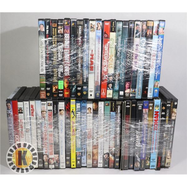 BUNDLE OF 50 ASSORTED DVDS