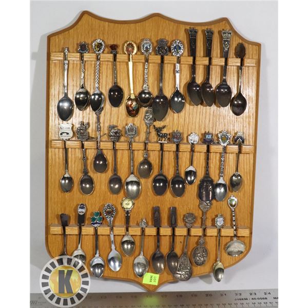 ESTATE SPOON COLLECTION ON DISPLAY