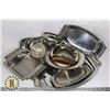 Image 1 : FLAT BOX OF STAINLESS STEEL SERVING DISHES