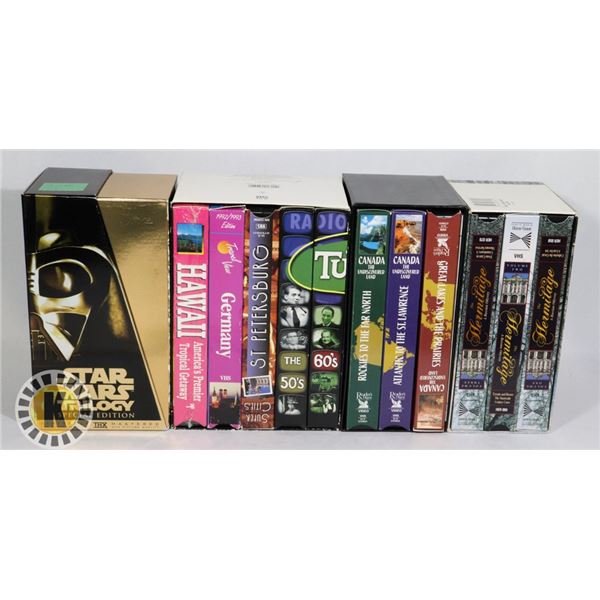 ASSORTED CASSETTE TAPES- STAR WARS, CANADA, & MORE