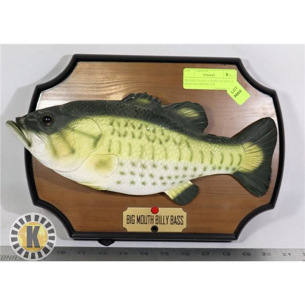 BIG MOUTH BILLY PASS TALKING & DANCING FISH DECOR