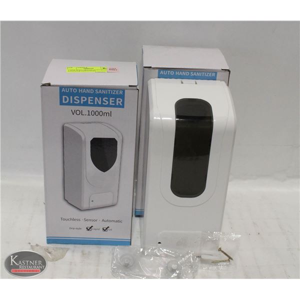2 NEW WALL MOUNT AUTO HAND SANITIZER DISPENSERS
