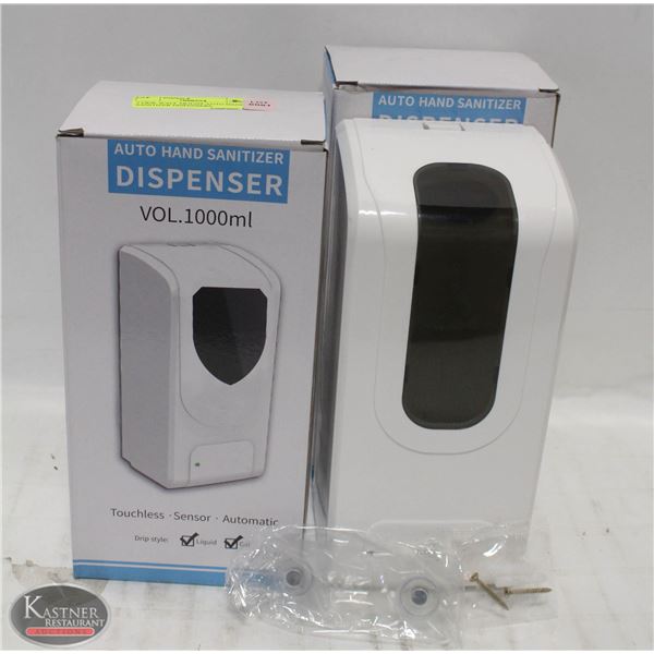 2 NEW WALL MOUNT AUTO HAND SANITIZER DISPENSERS