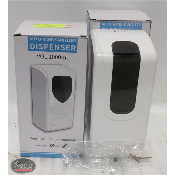 2 NEW WALL MOUNT AUTO HAND SANITIZER DISPENSERS