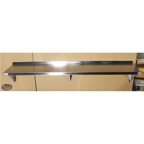 NEW 72"X12" STAINLESS STEEL WALL SHELF