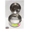 Image 1 : LOT OF 3 STAINLESS STEEL HIGH QUALITY BOWLS 6"-7"