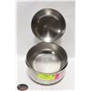 Image 2 : LOT OF 3 STAINLESS STEEL HIGH QUALITY BOWLS 6"-7"