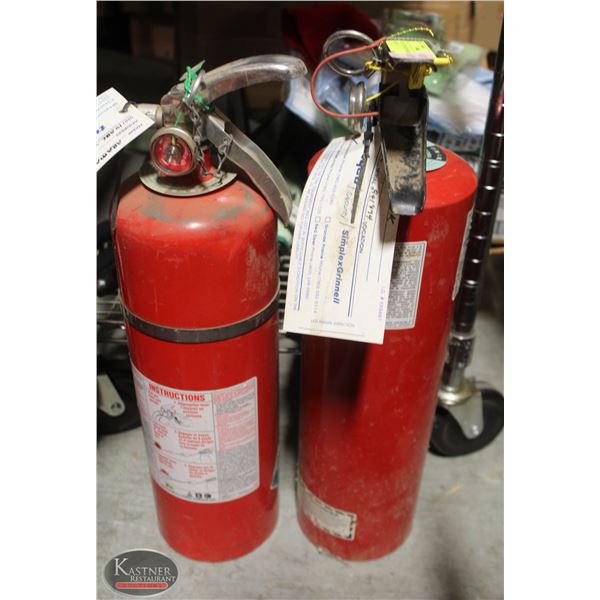 LOT OF 2 FIRE EXTINGUSHER CLASS ABC 10 LB