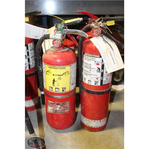 LOT OF 2 FIRE EXTINGUSHER CLASS ABC 10 LB