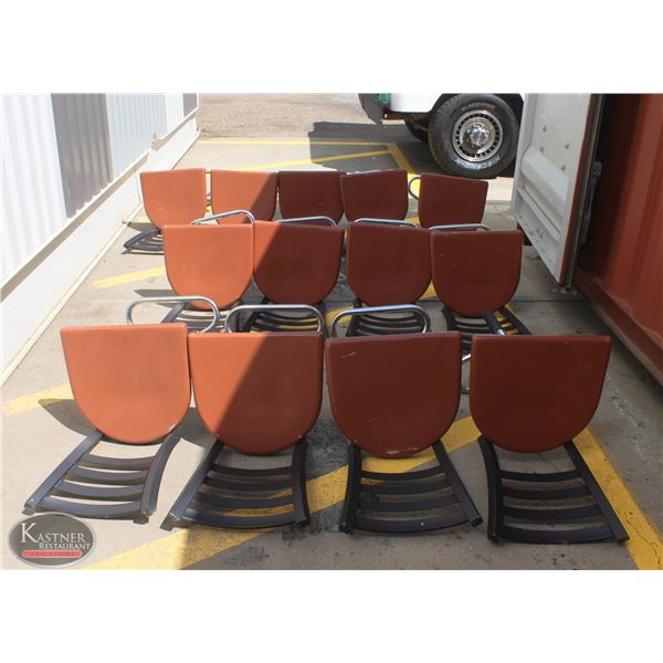 LOT OF 12 BARCHAIRS W/ FOOT REST