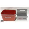 Image 1 : LOT OF COORS LIGHT CADDY AND BUDWEISER GLASS CADDY