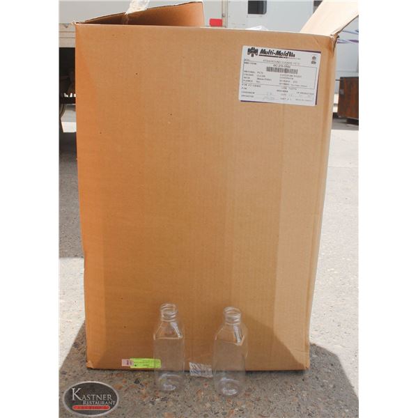 CASE OF 210 FOOD GRADE CLEAR 473 PLASTIC BOTTLES