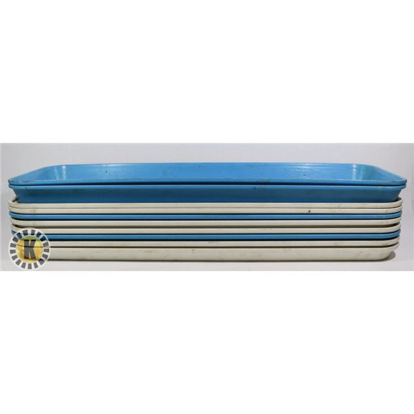 LOT OF 10 RECTANGULAR TRAYS