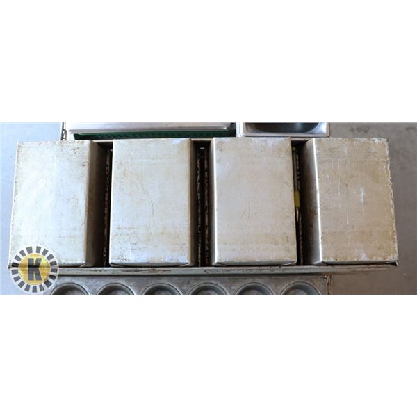 LOT OF 4 COMMERCIAL BREAD PANS