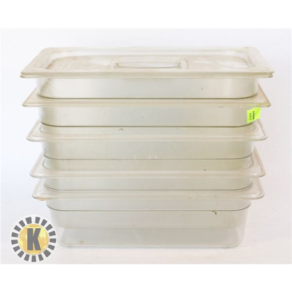 6 CAMBRO INSERTS -40C TO +99C 1/3X4" 2 1/3X6" 4