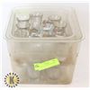 Image 1 : BIN OF 30 GLASS SHOT GLASSES