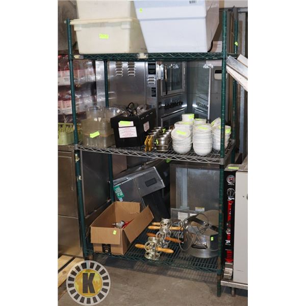 GREEN HEAVY-DUTY METRO RACK- ALREADY BUILT