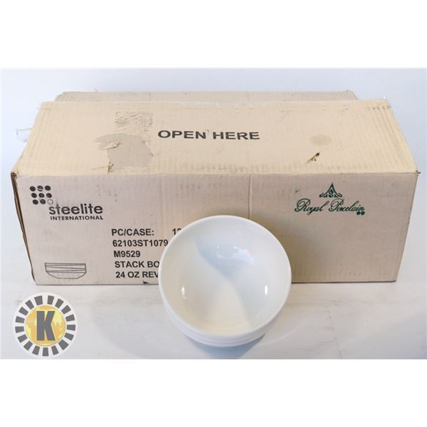 12 STEELITE STACK BOWLS 24 OZ