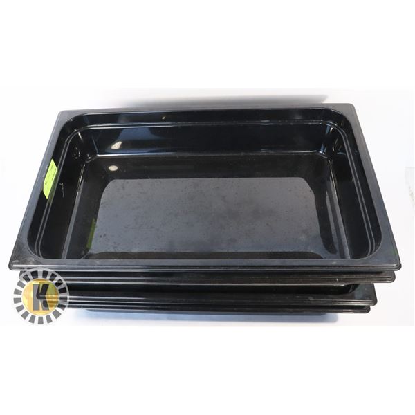 4 CARLISLE FULL SIZE 4'' CAMWEAR PAN- BLACK