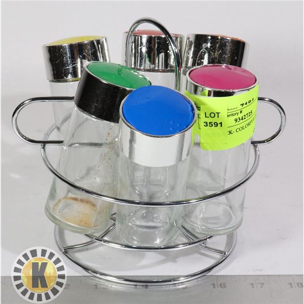 SPICE RACK- COLORFUL (6 RACK)