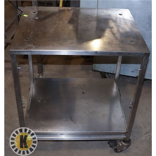 STAINLESS STEEL KITCHEN ROLLING CART