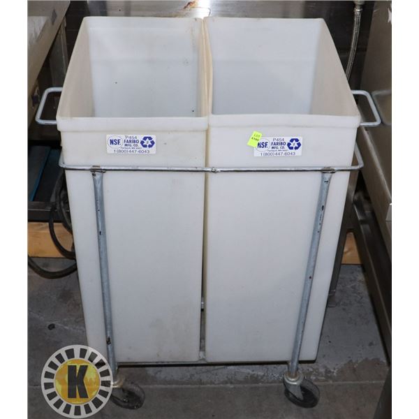 TWO COMPARTMENT ROLLING BIN