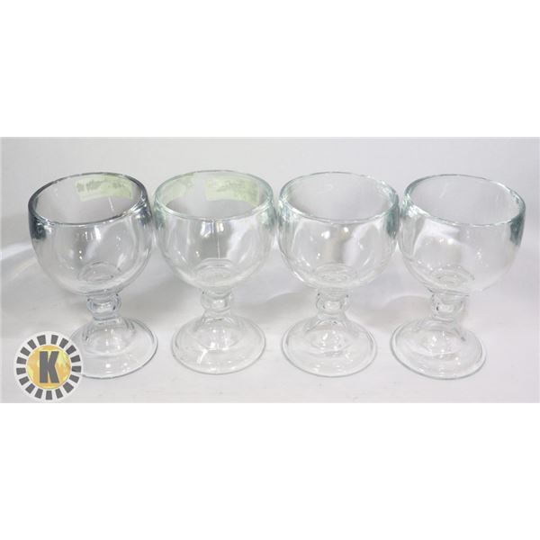 4 BULLDOG MARGARITA GLASSES