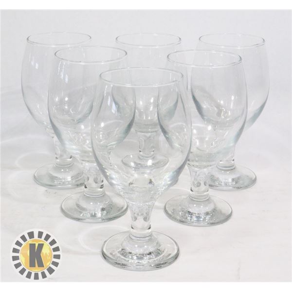 6 SHORT STEM GOBLETS