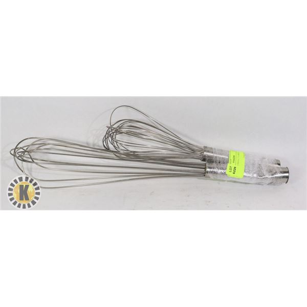 2 WHISKS- 1 SMALL 1 LARGE