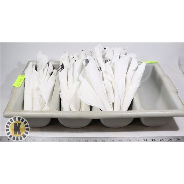 CUTLERRIES- BIN OF ROLL UPS