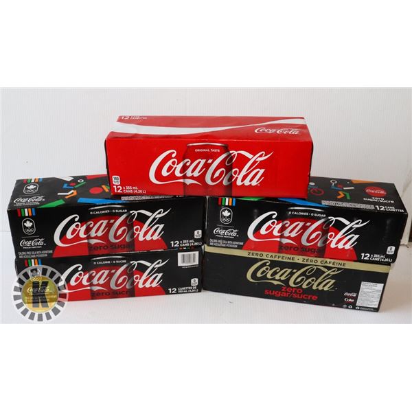 5 CASES OF COKE PRODUCTS
