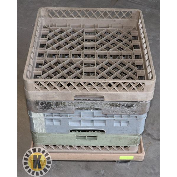 6 DISH WASHER RACKS- RESTAURANT STYLE