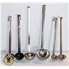 Image 1 : 6 VARIOUS LADLES- 1OZ, 2OZ, 4OZ