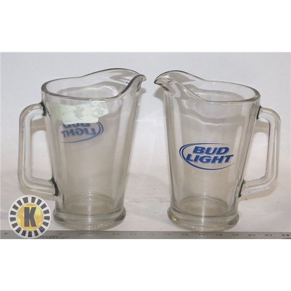 2 BUDLIGHT JUGS