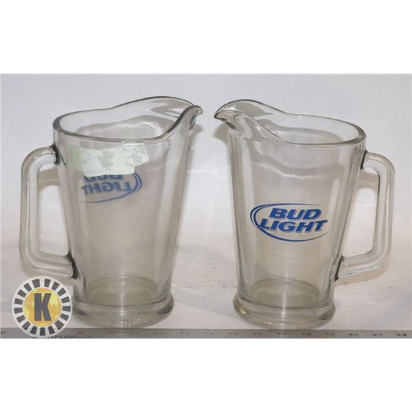 2 BUDLIGHT JUGS