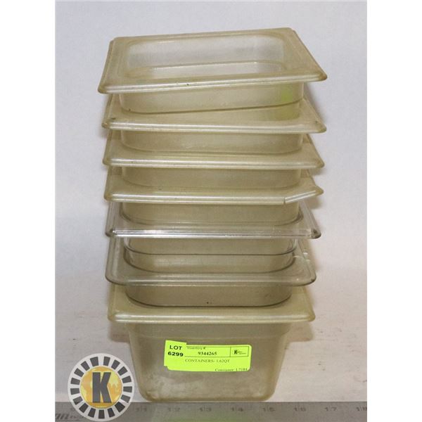 7 TRUE CONTAINERS- 1.62QT