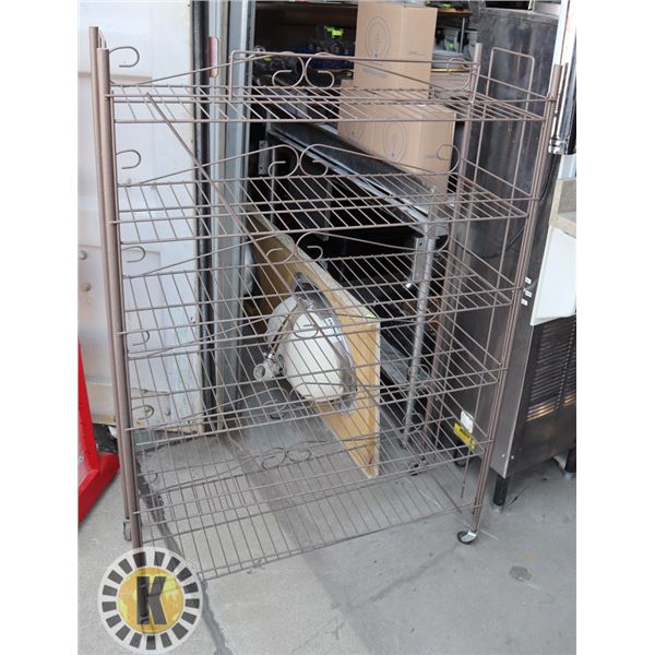 ROLLING DISPLAY RACK (LAST USED TO DISPLAY SINGLE