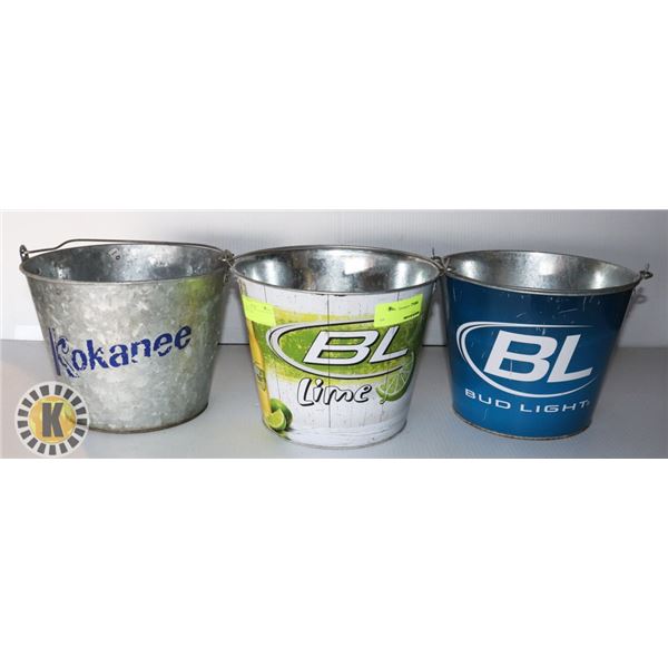 3 BEER BUCKETS