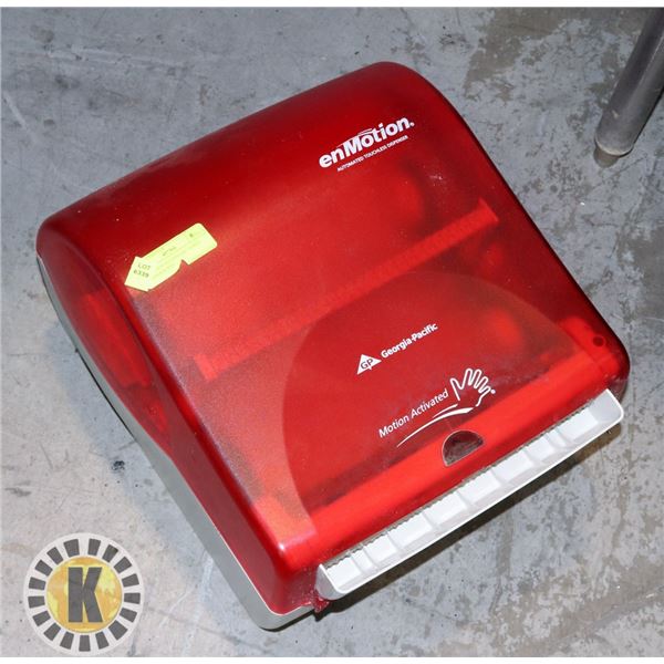 EN MOTION AUTOMATIC TOWEL DISPENSER RED