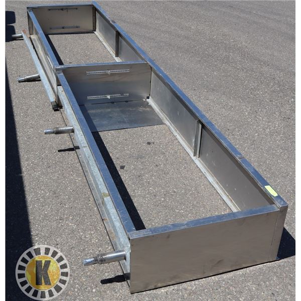 WALL MOUNTED COUNTER- FOR DISHES 144" BY 27"