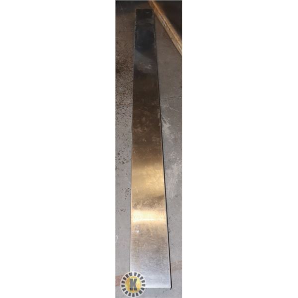 LONG STAINLESS STEEL PANEL-107.5" BY 7.5'' BY 2"