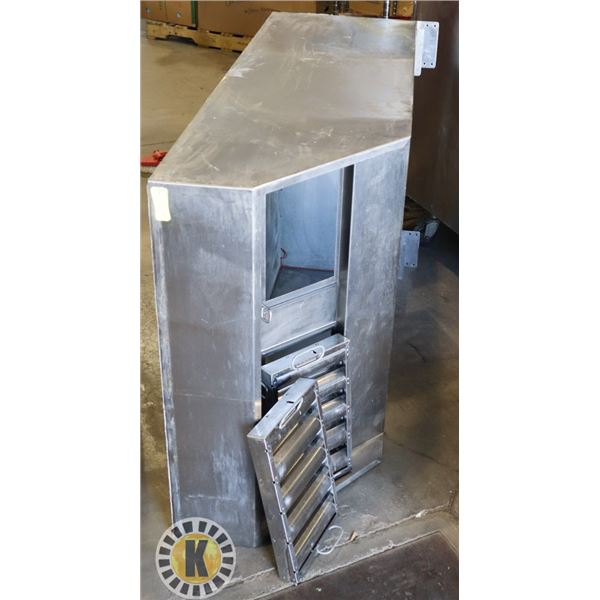 S/S EXHAUST HOOD W/ 2 FILTERS 63" BY 36" BY 19"