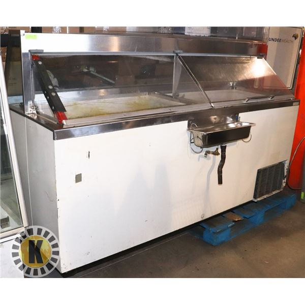 COMMERCIAL FREEZER 76'' BY 89" BY 30"