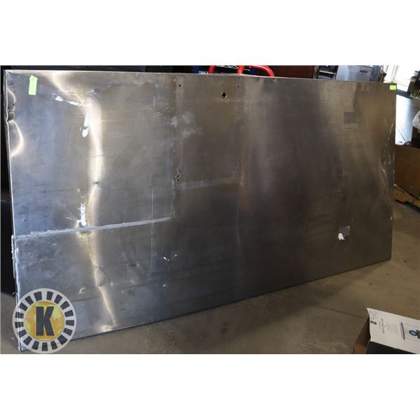 LARGE STAINLESS STEEL KITCHEN BACKSPLASH