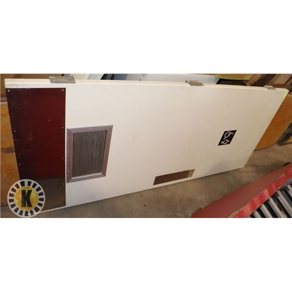 COMMERCIAL WHITE DOOR- 83" BY 35.5".