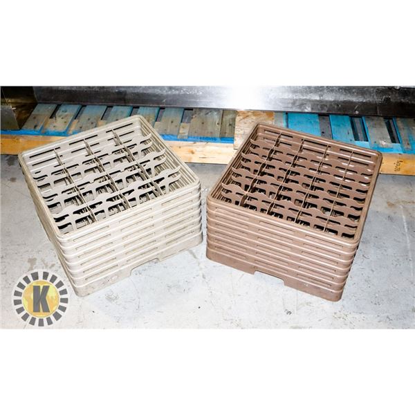 PAIR OF WINE GLASS DISH RACK-RAYBURN 25