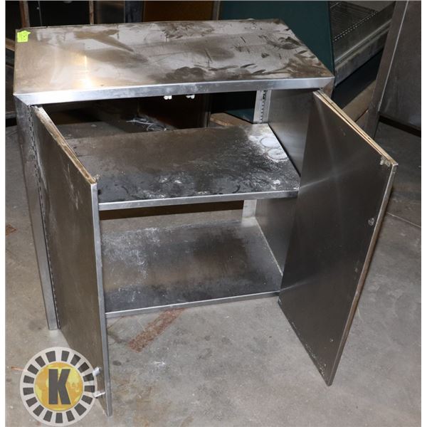 STAINLESS STEEL CABINET WITH DOORS 30"BY30"BY16"