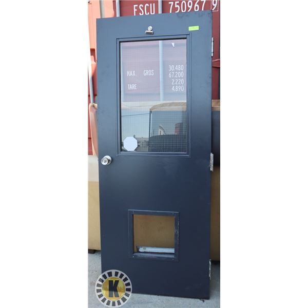 COMMERCIAL METAL SECURITY DOOR 79" BY 32"