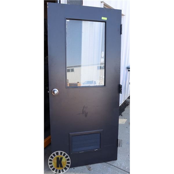 COMMERCIAL METAL SECURITY DOOR 79" BY 32"