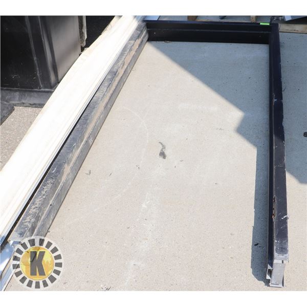 2BY6 BLACK METAL DOOR JAMB- 86"H BY 40"W